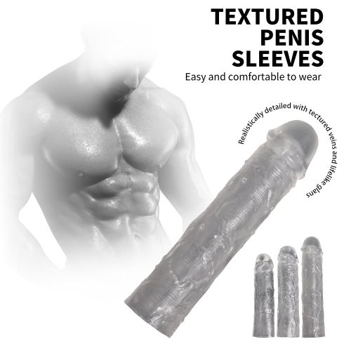 Набор насадок на член Textured Penis Sleeves