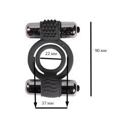Ерекційне кільце Double bullet Cock ring