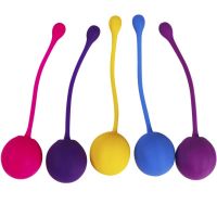 Набір вагінальних кульок мікс кольорів Xise Chongxing Kegelball 5 штук