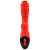 Вибратор для точки G и с отростком для клитора красного цвета Xise Huanrui 