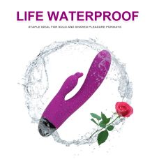 Вибратор-кролик для вагинально-клиторальной стимуляции фиолетовый  XISE LeBlanc