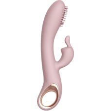 Вібратор для точки G та з відростком для клітора тілесного кольору Xise Ultimate fantasy