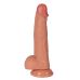 Фаллоимитатор 16/3,8 см реалистичный на присоске телесный с мошонкой XISE Archie