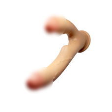 Двойной фаллоимитатор на присоске телесного цвета XISE Brandon