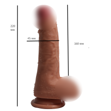 Реалістичний 16/4, 5 см фалоімітатор на присоску Ercules ' s penis