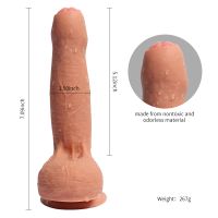 Фаллоимитатор 13 см/3,6 см реалистичный гибкий с яичками на присоске Azazel realistic dildo виниловый