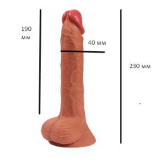 Реалистичный 19/4 см фаллоимитатор на присоске Logan penis