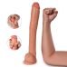 Великий довгий фалоімітатор реалістичний на присосці тілесного кольору XISE "Long root"