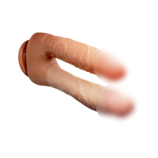 Двойной реалистичный фаллоимитатор на присоске телесного цвета XISE Jamie