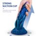 Фэнтезийный фаллоимитатор на присоске синего цвета XISE “Azure Titan”