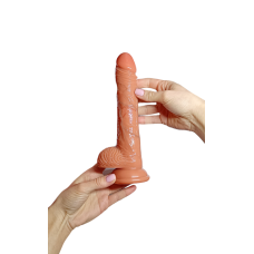 Вибратор реалистичный на присоске телесного цвета XISE Marvin Thrusting