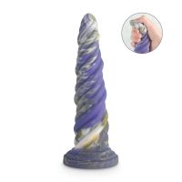 Фалоімітатор незвичайної форми на присосці фіолетового кольору XISE "Cuttlefish penis"