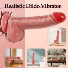 Реалистичный вибратор с фрикциями с пультом ДУ телесный XISE RealFeel Remote Master 