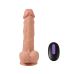 Фаллоимитатор реалистичный на присоске с вибрацией телесного цвета XISE “Solo Remote 20” 20 режимов вибрации 