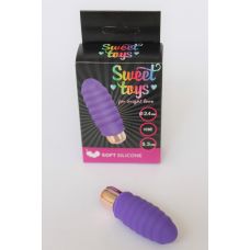 Мини вибратор силиконовый для клитора Sweet Toys фиолетовый L 5,3 см D 2,4 см со съемной вибропулей