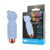 Міні вібратор ребристий з опуклостями силіконовий для клітора Sweet Toys блакитний L 6,5 см d 2,5 см зі знімною вібропулею