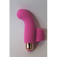Вибратор 7,2 см/3,2 см для клитора и сосков с шипиками силиконовый на палец SWEET TOYS розовый