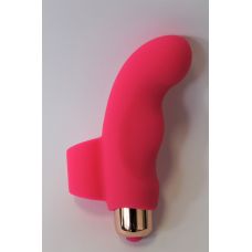 Вибратор 7,8 см/2,3 см для эрогенных зон на палец гладкий силиконовый SWEET TOYS ярко-розовый