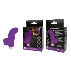 Вібратор для клітора силіконовий на палець SWEET TOYS Фіолетовий L 7,8 см D 2,3 см