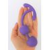 Шарики вагинальные силиконовые со Смещенным Центром Тяжести с хвостиком SWEET TOYS фиолетовые D 3,3 см L 8 см