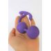 Шарики вагинальные силиконовые со Смещенным Центром Тяжести с хвостиком SWEET TOYS фиолетовые D 3,3 см L 8 см