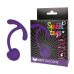 Шарик вагинальный силиконовый для тренировки мышц Кегеля с шнурком-хвостиком  SWEET TOYS D 3,3 см фиолетовый 