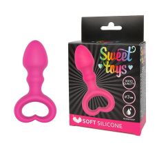 Анальная пробка L 65 мм D 30 мм цвет розовый SWEET TOYS