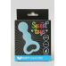 Стимулятор анально-вагинальный силиконовый SWEET TOYS голубой L 6,5 см D 3 см