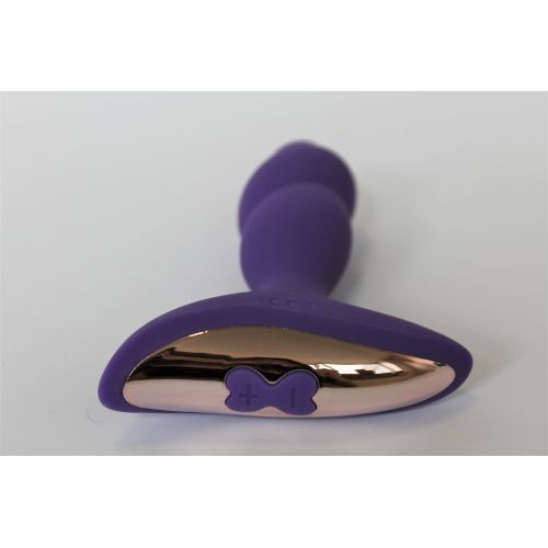 Вибростимулятор анальный силиконовый фиолетового цвета Sweet Toys 10 режимов вибрации от USB