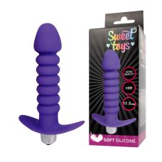 Втулка анальная с вибрацией Sweet Toys L 115 мм D 30x25 мм, цвет фиолетовый
