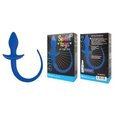 Втулка анальная синяя L 80 мм D 32 мм SWEET TOYS