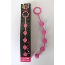 Анальная цепочка L 230 мм D 26 мм цвет розовый SWEET TOYS