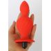 Анальная пробка ребристая силиконовая с вибрацией SWEET TOYS красная L 10 см D 3,0x5,2 см Анальная пробка ребристая силиконовая с вибрацией SWEET TOYS красная L 10 см D 3,0x5,2 см