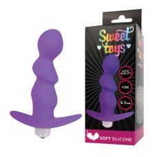 Вибратор для вагинальной и анальной стимуляции SWEET TOYS L 95 мм D 27 мм, цвет фиолетовый