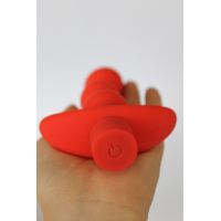 Вибратор для вагинальной и анальной стимуляции SWEET TOYS L 110 мм D 29x31 мм, цвет красный