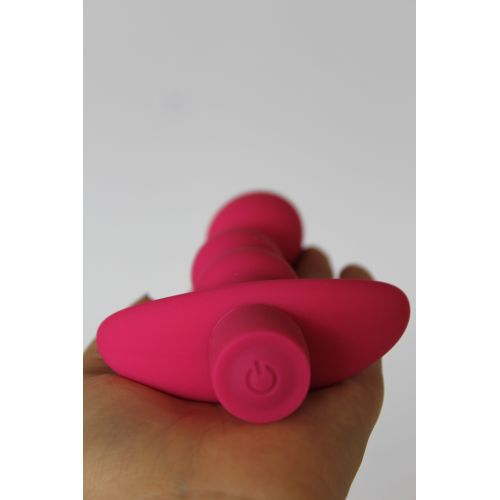 Вибратор для вагинальной и анальной стимуляции SWEET TOYS L 110 мм D 29x31 мм, цвет розовый