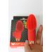 Вибратор для клитора силиконовый с усиками на палец SWEET TOYS красный L 9 см D 3,3 см