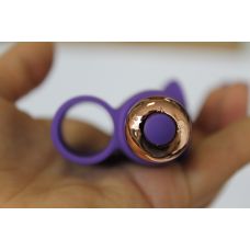 Вібратор для клітора силіконовий з вусиками на палець SWEET TOYS Фіолетовий L 9 см d 3,3 см