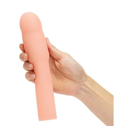 НасадкаНасадка на член із 3 ерекційними кільцями у наборі бежева Size-Up Penis Extender на пенис Size-Up Penis Extender гладкая, бежевая