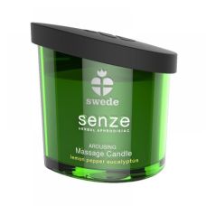 Масажна свічка для еротичного масажу з ароматом лимона перцю та евкаліпту Swede Senze 50 мл