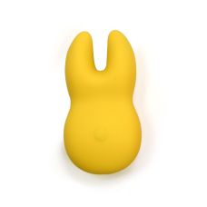 Вібратор для клітора із роздвоєним кінчиком жовтого кольору Sweet Em Velvet Lure