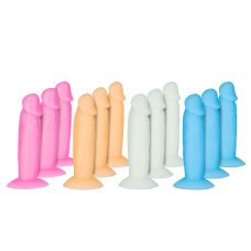 Набор фаллоимитаторов светящихся в темноте разных цветов Addiction 12 штук