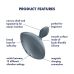 Анальна вібропробка сірого кольору Satisfyer Booty Absolute Beginners 4 Анальна вібропробка сірого кольору Satisfyer Booty Absolute Beginners 4