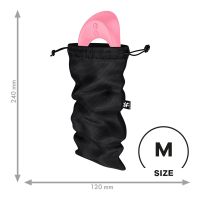 Мешочек для хранения игрушек черного цвета Satisfyer Treasure Bag размер M