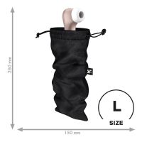 Мешочек для хранения игрушек черного цвета Satisfyer Treasure Bag размер L Мешочек для хранения игрушек черного цвета Satisfyer Treasure Bag размер L