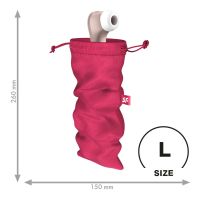 Мешочек для хранения игрушек розового цвета Satisfyer Treasure Bag размер L Мешочек для хранения игрушек розового цвета Satisfyer Treasure Bag размер L