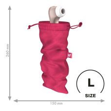 Мешочек для хранения игрушек розового цвета Satisfyer Treasure Bag размер L