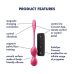 Вагинальные шарики с вибрацией и смарт управлением красного цвета Satisfyer Love Birds 1