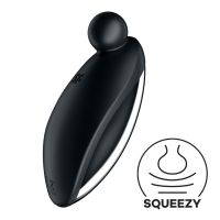 Вібратор для стимуляції клітора чорного кольору Satisfyer Spot On 2