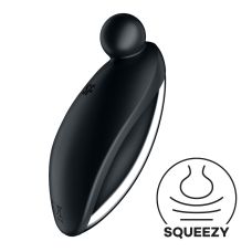 Вібратор для стимуляції клітора чорного кольору Satisfyer Spot On 2